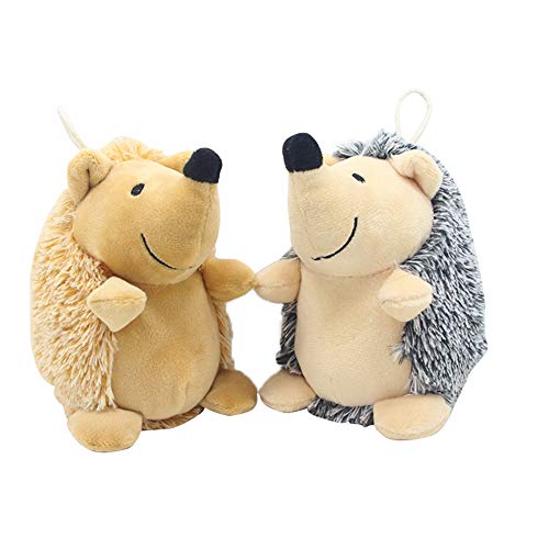 BULZEU 2 Pcs Jouets en Peluche Hérisson Jouet Sonore pour Chien Chat