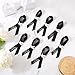 Geosar 100 Pcs Dove Funeral Memorial Ribbons Pins Memorial Service Respect Funeral Personalized Ribbon Bow with Safety Pins and White Dove for Mourning Remembrance Day Event(Black)