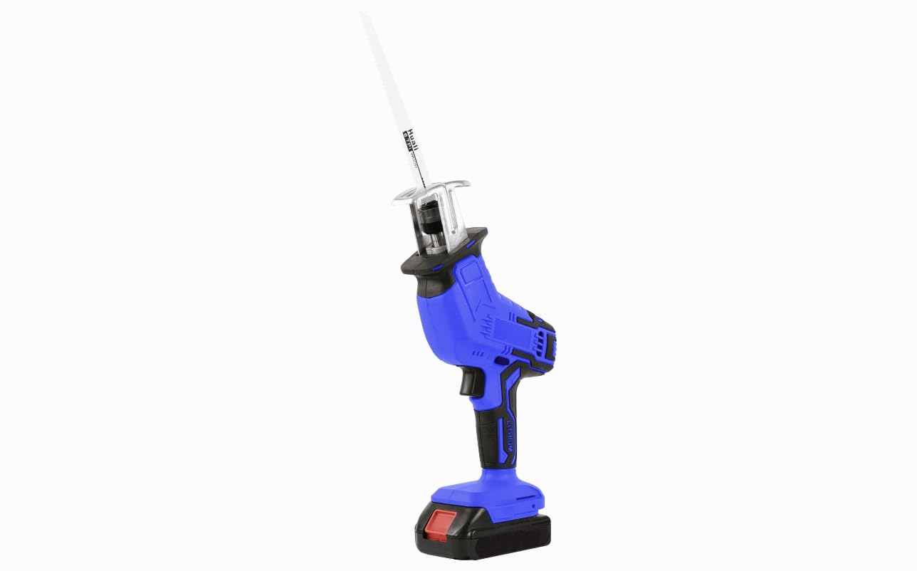 Sega Alternativa a Batteria 24V, Velocità Variabile 0-3000rpm, Freno Elettrico, Cambio Lama Senza Attrezzi, Taglio Legno 100mm, Metallo 2mm, Plastica 100mm, Impugnatura Ergonomica, Alta Potenza, Blu