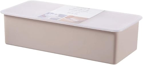 YARDWE Contenedores con tapas Platos Estante de secado Platos Bandeja de plástico Soporte para utensilios Organizador de cubiertos de encimera con