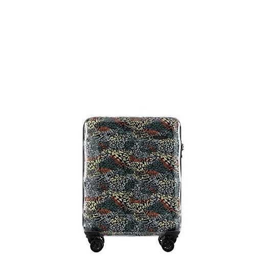 PACOMARTINEZ I Glass Maleta Cabina Transparente I Equipaje de Mano I 55x40x20 I Multicolor