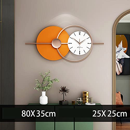 BTZHY Wall Clock,Lighta Living Room Decoration Clock Moderh Creative Home for Bedroom