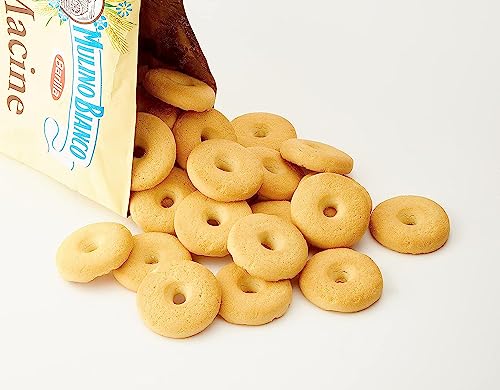 Mulino Bianco: "Macine" Shortbread cookies Cream - 12.3 Oz (350g) Pack of 3 [ Italian Import ] …