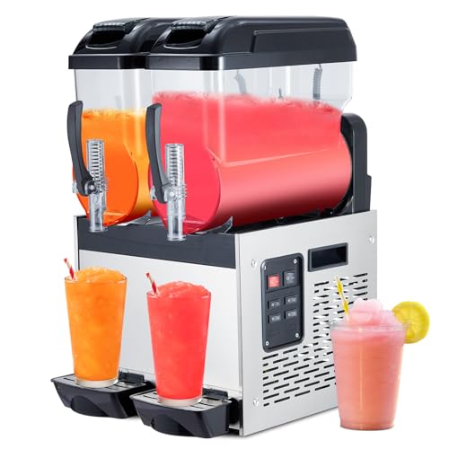 Image of Acekool Commercial Margarita Machine, 24L /6.4 Gal Frozen Margarita Machine Smoothie, Self-Cleaning, 700W Stainless Steel Slushy Machine for Snow Melts, Cocktails, Homes, Coffee Shops, Restaurants