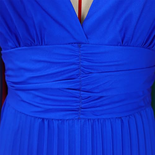 Image of ZVO Women Maxi Dress Sexy Cocktail Party Long Dress Summer Loose Beach Dresses A-line Pleated Halter Dress