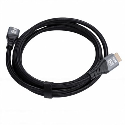Cable HDMI 16K hembra a macho extensor de interfaz multimedia 2.2 Topiky 96 Gbps 3