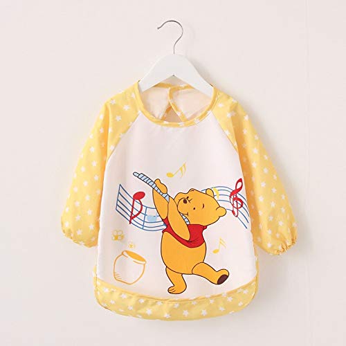 iDream Kids Waterproof Long Sleeve Art Smock Apron for Painting, Artwork, Feeding - Durable, Easy-to-Clean, Adjustable Bib