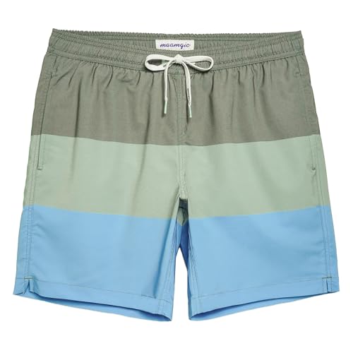 Image of maamgic Mens 7 inch Stretch Swim Trunks Quick Dry Mesh Lining Swimwear Bathing Suits