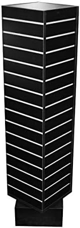 AMKO SW-1212-B 12 x 12 x 54 in. Slatwall Rotating Unit44; Black