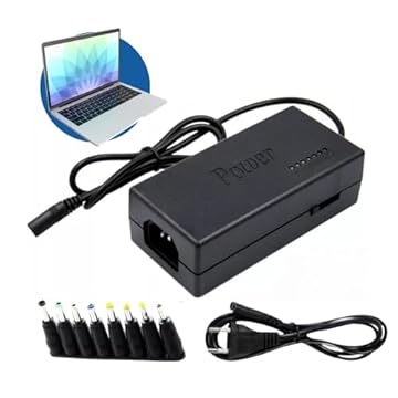 Carregador Fonte Universal Para Notebook TV Monitor, 96W | 9 Pinos Multi Conectores, Fonte Para Laptop, Bivolt 110/220v, Compatível Com Vários Modelos De Notebook, Globi Imports.