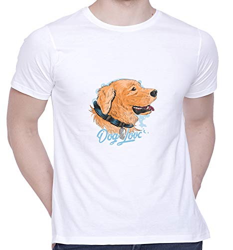 Image of CreativiT Graphic Printed T-Shirt for Unisex Dog Lovers Tshirt | Casual Half Sleeve Round Neck T-Shirt | 100% Cotton | D00663-64