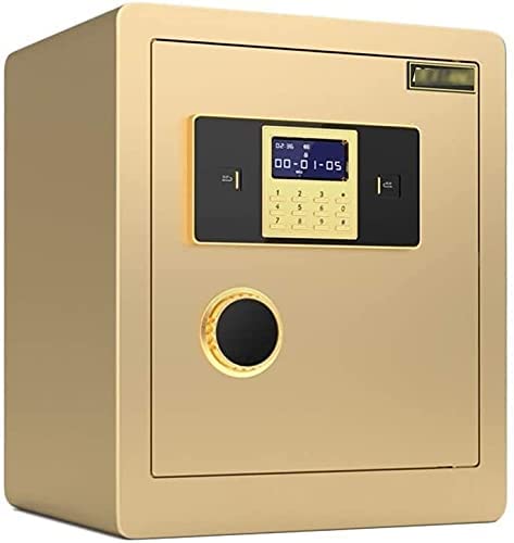 Safe Box, Fireproof Waterproof Safe Fireproof and Waterproof Safe Box,Fireproof and Waterproof Safe Box,Safes All Steel Anti-Theft Security Safe - 45 cm Large Digital Fireproof & Waterproof Invi