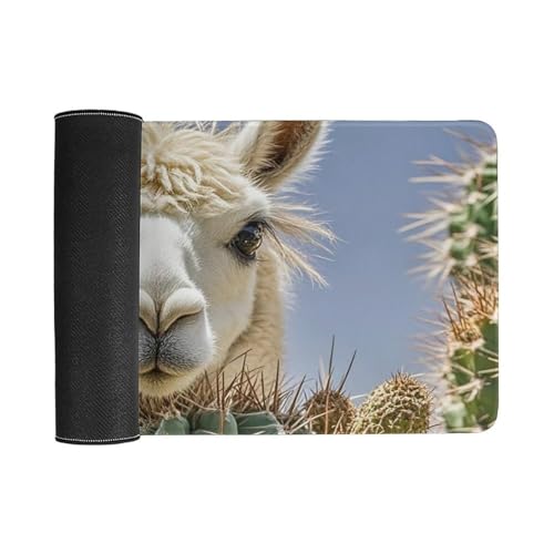 Mouse Pad Gaming Mexican Llama Cactus 60x30 cm miniatura 3
