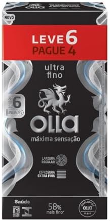 Olla Máxima Sensação Camisinha Preservativo - 6 unidades