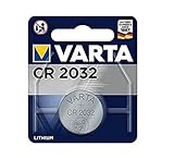 Capacité typique C : 230 mAh Varta - Pile Lithium - Bouton CR2032 3V - Non rechargeable - Pour appareils de haute technologie