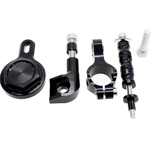 Estabilizador Dirección Motocicleta para Yamaha YZF R1 1998-2001 Control Seguridad Ajustable Lineal Invertido Fabricado Aluminio Dirección Amortiguadors Soporte Montaje Soportes(Conjunto 13)