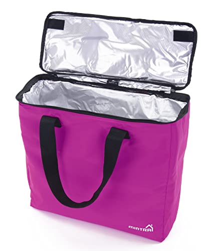 Image of Mintra Insulated Cooler Bag - 14.5inH x 15.75inW x 6.5inD - Beach Bag, Large Reusable Bag for Shopping, Groceries, Picnics, Camping, Beach, Parties, Drinks, Beer, Water