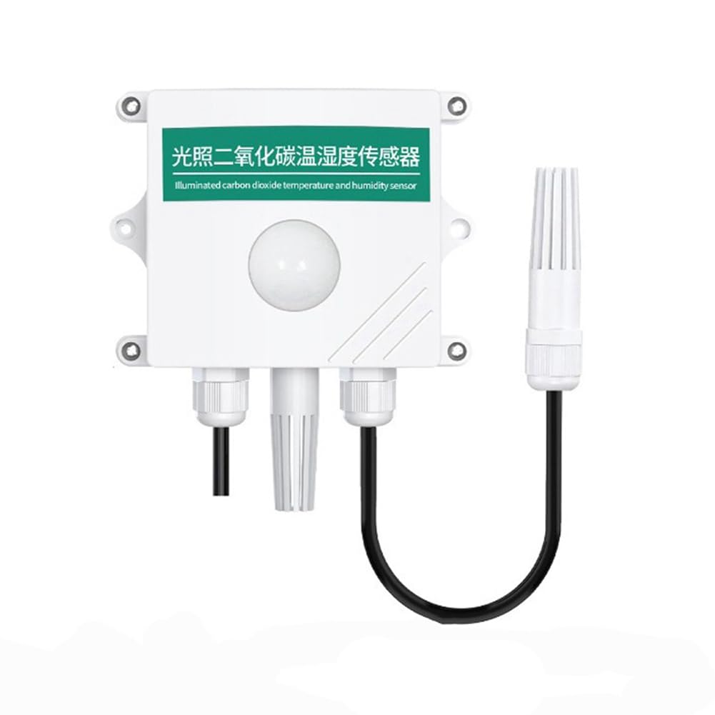 Xnuiasqe Light 4In1 Rs485 Remote Monitoring Greenhouse Co2 Temperature Humidity Sensor Co2 Gas Transmitter Sensor 2000Ppm