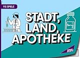 Stadt, Land, Apotheke - 115 Spiele: Stadt, Land, Fluss Apotheke - Spielblock für Pharmazeuten | Geschenkidee Apotheker - Quiz Spiel Medikamente