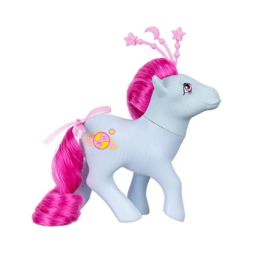 Basic Fun My Little Pony Himmlische Ponys – Polaris, Retro-Pferdespielzeug für Mädchen und Jungen, 40-jähriges Jubiläum weiße Pony-Figur… – Ansicht 2