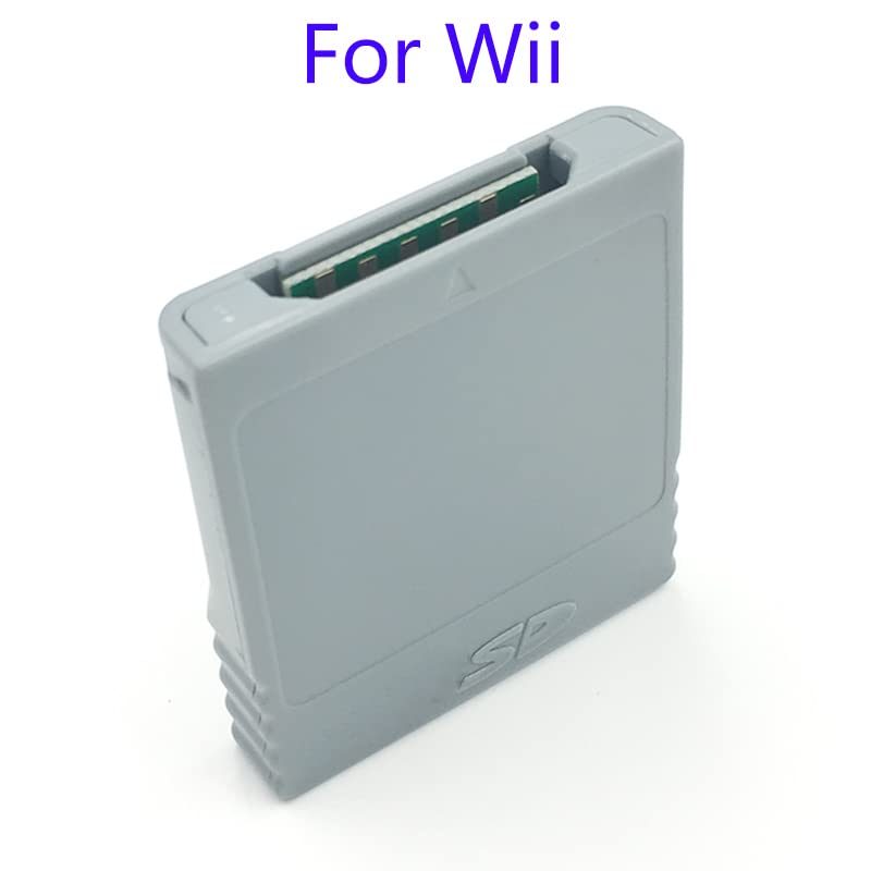 YANHAO [Parti di Videogiochi] 2Pcs SD Flash Scheda di Memoria WISD for Nintendo Wii Adattatore Convertitore Adattatore Lettore di Schede for Wii GC Gamecube Console di Gioco [Sostituire]