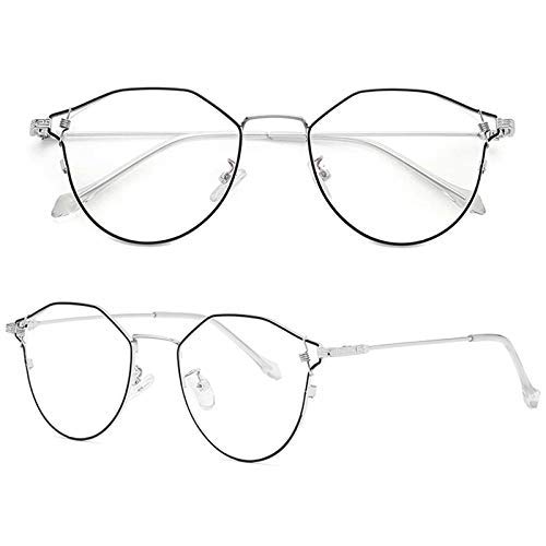 XINGYU Cat Eye Fashion Anti Blue Ray Glasses Donna Metallo Rotondo Computer TV Gioco Occhiali Block Blu per Guidare la Pesca in Esecuzione Campeggio Golf Tempo Libero Sport all'aperto