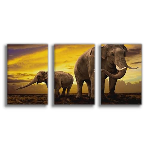 Poster sur toile éléphant pour une ambiance zen dans votre salon ou bureau