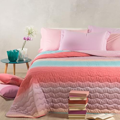 Caleffi - Copriletto-trapuntato Luce Murano Matrimoniale Pastello