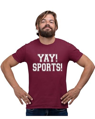 Go All Out Adult Yay! Sports! Funny Non Sports Fan T-Shirt