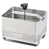 CAKEEYUM Prensa de Tofu de Acero Inoxidable - Kit rápido y fácil para Preparar Tofu, paneer y Queso caseros. Incluye Bandeja de Goteo paño. Prensa de, de de Acero Inoxidable, Molde par