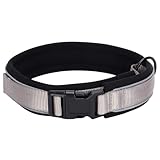 Verstellbar Breit Hundehalsband Personalisiert Bestickter Name und Telefonnummer mit Neopren Gepolstert Hundehalsband für Große Mittlere Kleine Hunde Welpe
