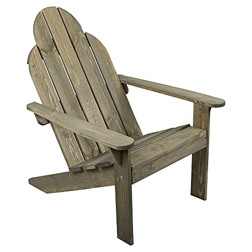 URBNLIVING Adirondack Wooden Chair Durable Garden Patio Sun Lounger