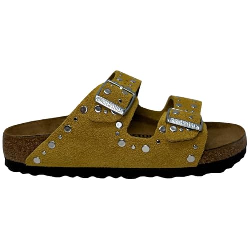 Birkenstock Arizona Pelle - Sandalia De Cuero Para Mujer Con Doble Banda 36 Ochre-N Birkenstock Arizona Pelle - Sandalia De Cuero Para Mujer Con Doble Banda 36 Ochre-N