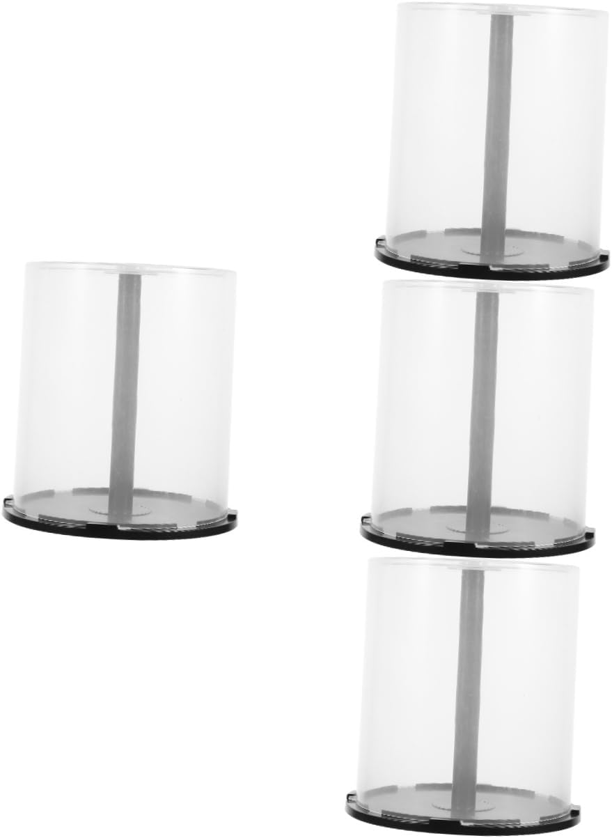 4pcs Cd Storage Container Capacity DVD Storage Box Lids Compact and Lightweight for Cd Case DVD Case