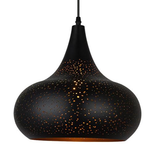 Lustre suspendu pour sublimer un plafond vide et illuminer un salon sombre