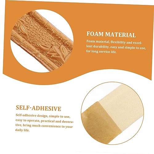 jojofuny 2 Rolos Descasque e Cole Guarnição Para Canto De Parede Descasque e Cole Guarnição De Borda