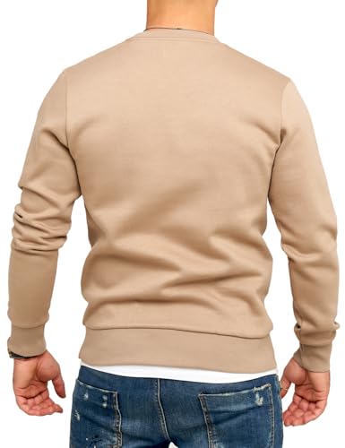 JACK & JONES Infinity Herren Sweatshirt Austin Pullover Sweater Dune, XL