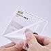 ECKEK Self Adhesive Label Holder Acrylic Price Tag Displays Sign Holder L-Shape Table Top Sign Stand 10 Pack (60*40mm/2.36*1.57inches)