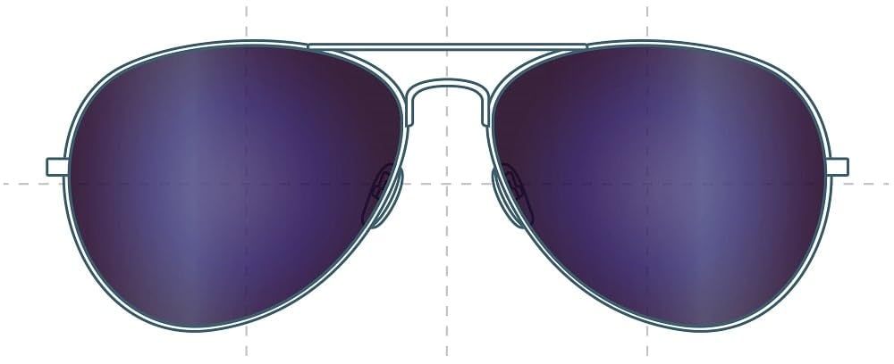 Sunglass Fix Replacement Sunglass Lenses Compatible for Prada SPS53P 62mm (Non-Polarized SFx Edge Blue Mirror Black Pair)