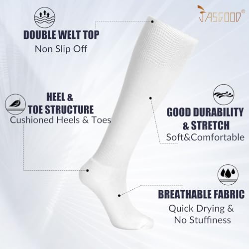 Image of JASGOOD 2 Pack Baseball Socks and Belt Combo Set Softball Socks and Belts Elastic Waist Belt for Youth and Adult Boys