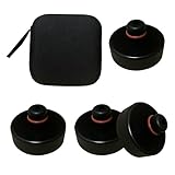 Lenlemtei 4 Stücke Wagenheber Gummiauflag Jack Gummipad Hebepunkt Adapter für Bodenheber, Wagen Heber Pad für Schützt Tesla Model 3/S/Y/X Batterie und Chassis