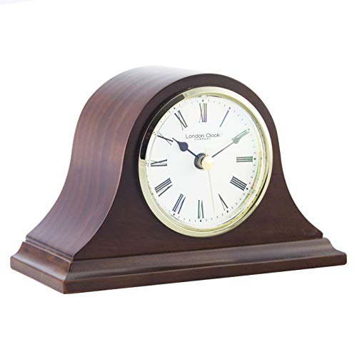 London Clock Napoleon Mantel, Caoba, 17,3 x 7,8 x 11,2 cm