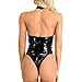 EUCoo Lingerie Sexy da Donna per Body in Pelle Lucida esotica di Sesso Teddy Lingerie Mesh See Attraverso Indumenti da Notte Chemise