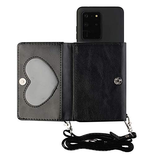 TYWZ Crossbody Case voor Samsung Galaxy A72 5G, Schouderriem Portemonnee PU Lederen Flip Cover met Creditcard Houder…