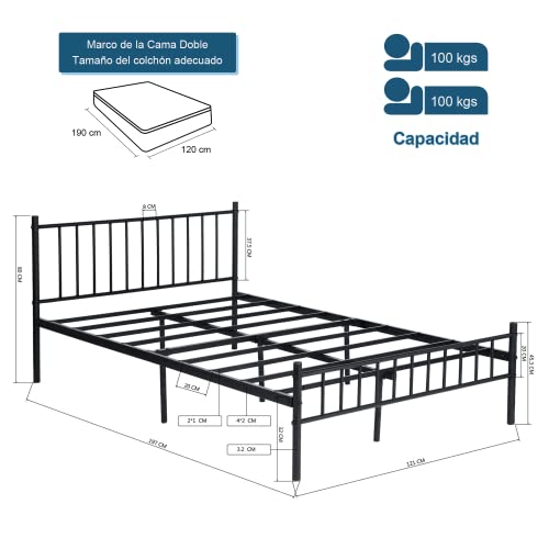 Catálogo de Cama Tubular Matrimonial los 10 mejores. 26 Cama Tubular Matrimonial marca HOMEMAKE FURNITURE (2)