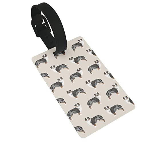 Australian Shepherd Luggage Tag & ID Card Holder