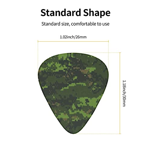 Médiators de guitare 12-Pack Green Army Digital Camouflage médiators pour guitare électrique guitare acoustique diverses… - Les Beatles, Paul McCartney, John Lennon, RIngo Starr, George Harrison Médiators de guitare 12-Pack Green Army Digital Camouflage médiators pour guitare électrique guitare acoustique diverses… – Image 4