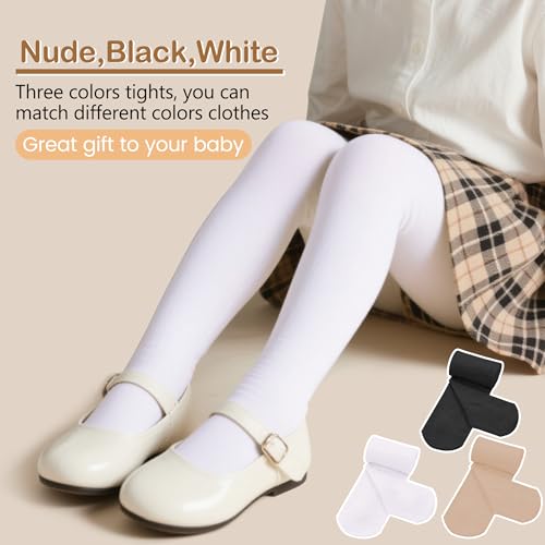 American Trends Ballet Tights for Girls, Ultra Soft Girls Stockings Dance Tights for Toddlers and Kids3
