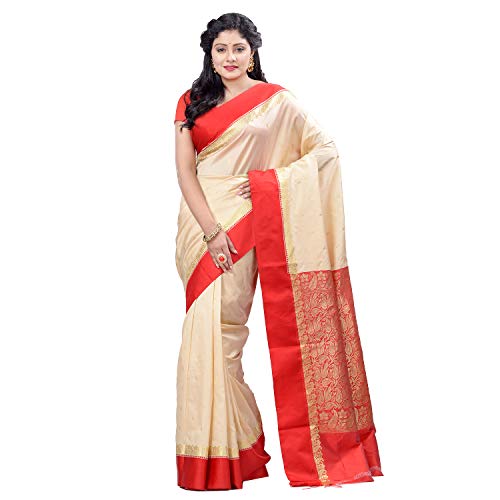 Image of dB DESH BIDESH Women`s Garad Handloom Silk Saree Chiffon Banarasi Sarees Kanjivaram Georgette Silk Party, Wear Tissue Mysore Resham Silk Sarees Silk Saree with Blouse Piece for women