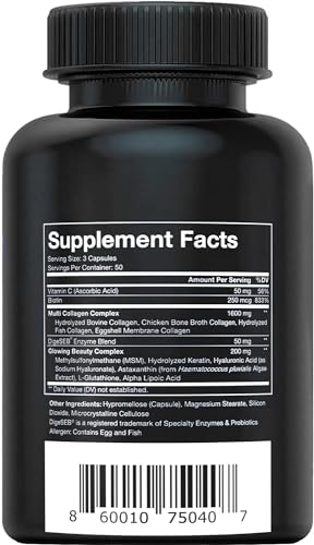 Vital Vitamins COLLAGEN PLUS Biotin, Hyaluronic Acid, Vitamin C - Collagen For Women & Men - Hair Growth Support Supplement thumb #7